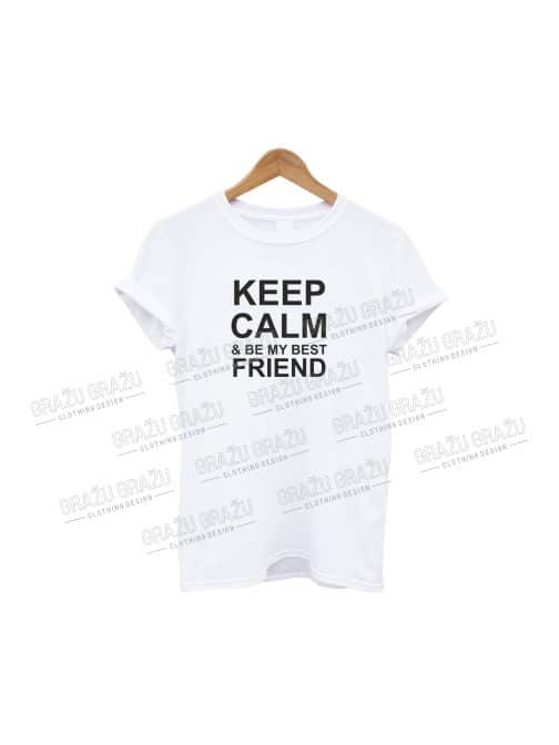 Draugų marškinėliai Keep Calm