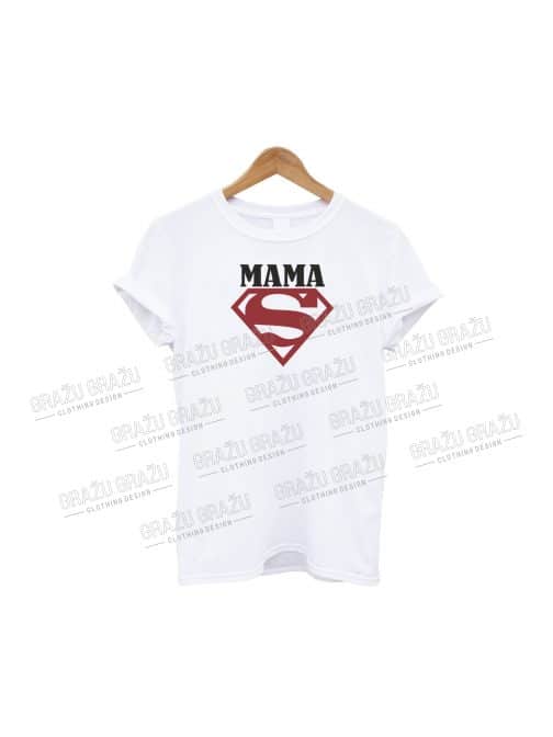 Mamos marškinėliai Super Mama