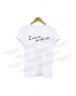 Marškinėliai Valentino dienai „Love is in the air“