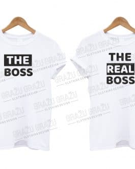 Marškinėliai poroms “The Boss”