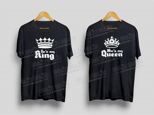 Porų marškinėliai King and Queen