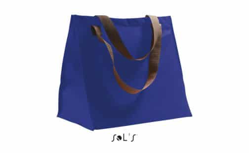 Poliesterinis pirkinių krepšys mėlynas