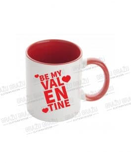 Sublimacinis puodelis „Be my Valentine“