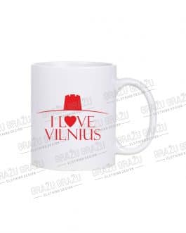 Sublimacinis puodelis “I love Vilnius”