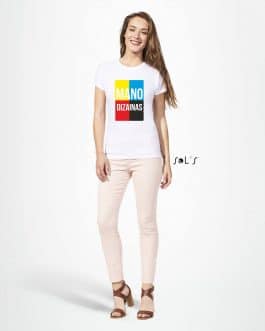 Sublimaciniai moteriški marškinėliai su A4 spauda