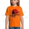 Vaikiški Halloween marškinėliai oranžiniai